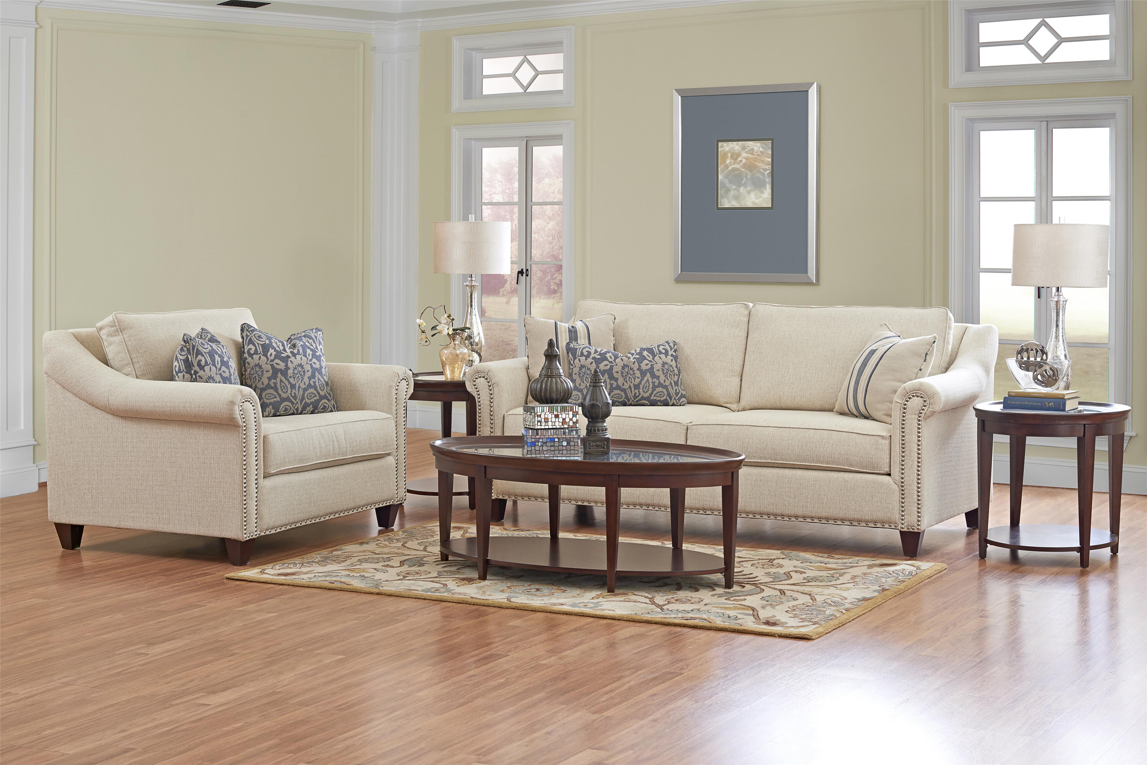 Klaussner Langley K68310 BC Big Chair with Nailhead Trim Dunk